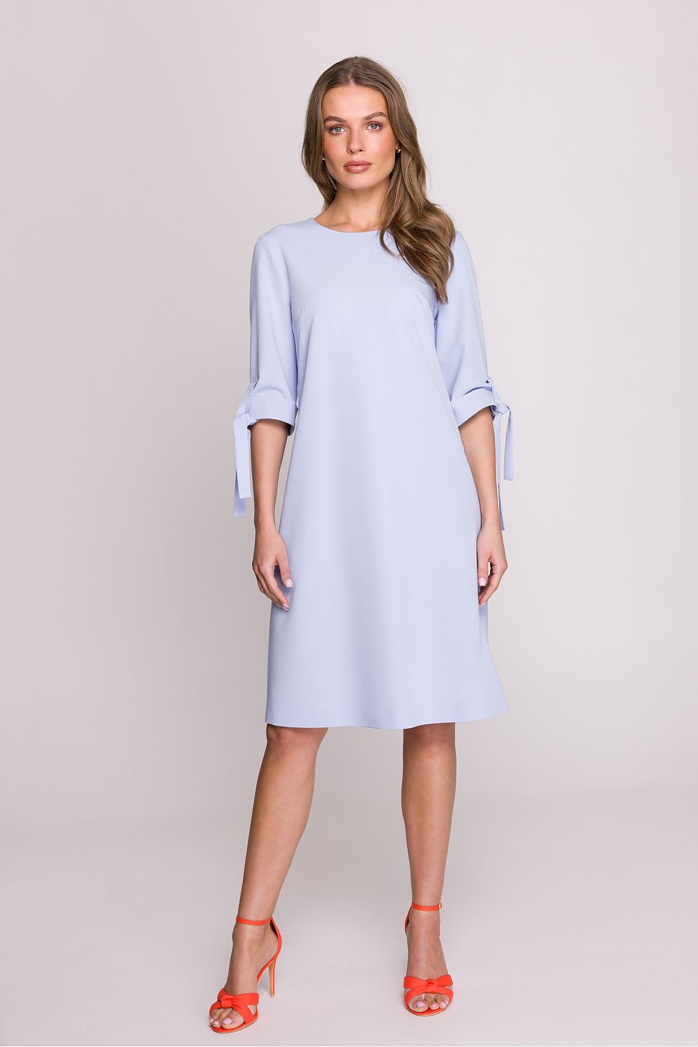 Dagkjole Stylove til dame fra MS StyleHaven, laget av polyester; Viskose, farge Grå, størrelse XL, med short; 3-4 ermer, perfekt til casual; dress