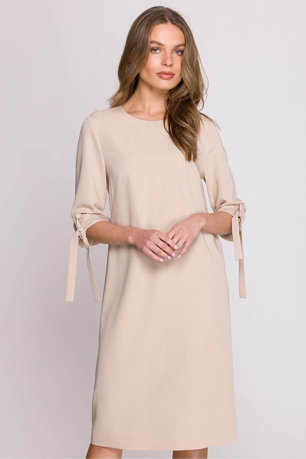 Dagkjole Stylove til dame fra MS StyleHaven, laget av polyester; Viskose, farge Fiolett, størrelse M, med short; 3-4 ermer, perfekt til casual; dress