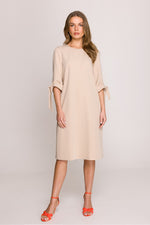 Dagkjole Stylove til dame fra MS StyleHaven, laget av polyester; Viskose, farge Fiolett, størrelse L, med short; 3-4 ermer, perfekt til casual; dress