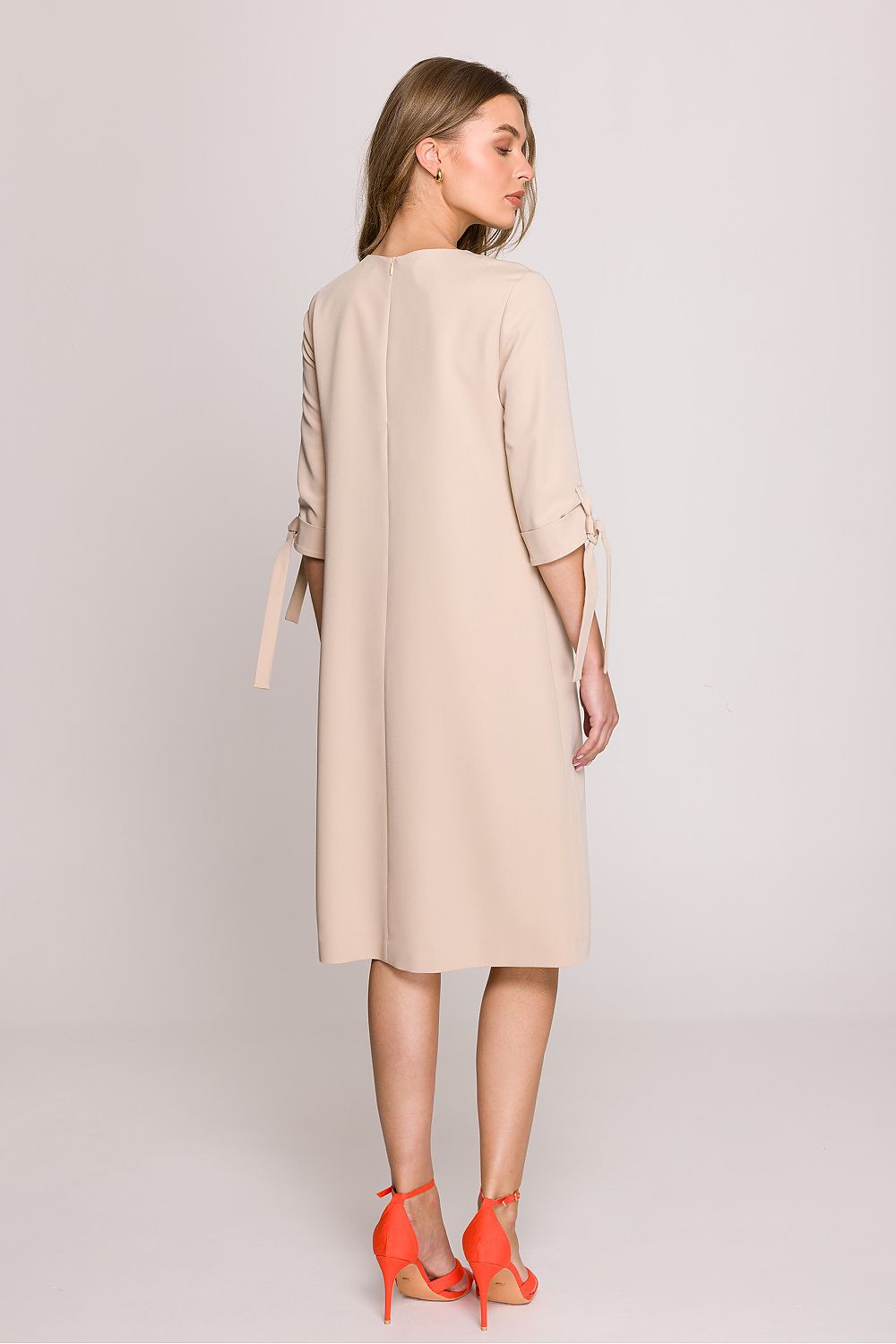 Dagkjole Stylove til dame fra MS StyleHaven, laget av polyester; Viskose, farge Fiolett, størrelse XL, med short; 3-4 ermer, perfekt til casual; dress