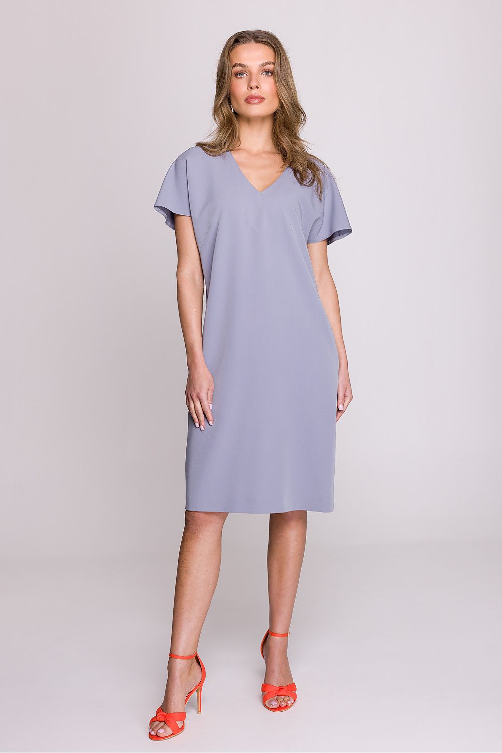 Dagkjole Stylove til dame fra MS StyleHaven, laget av polyester; Viskose, farge Rød, størrelse s, med short ermer, perfekt til casual; dress