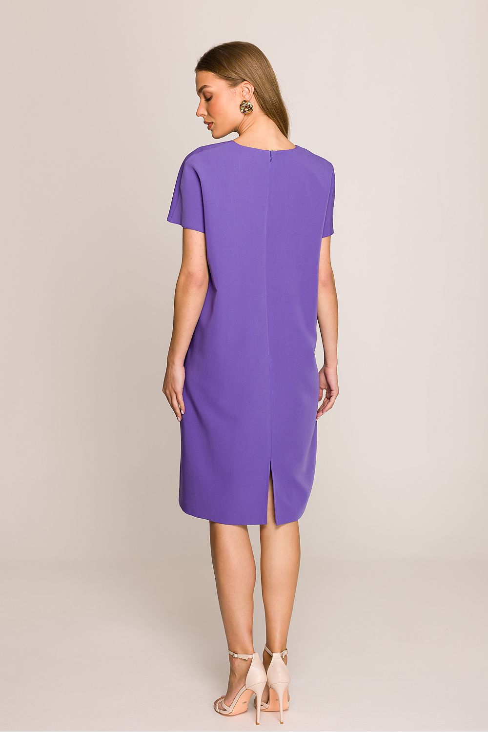Dagkjole Stylove til dame fra MS StyleHaven, laget av polyester; Viskose, farge Rød, størrelse XL, med short ermer, perfekt til casual; dress