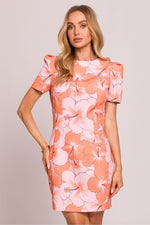 Mini Dagkjole - Moe til dame fra MS StyleHaven, laget av polyester, farge Flerfarget 2, størrelse L, med short ermer, perfekt til dress