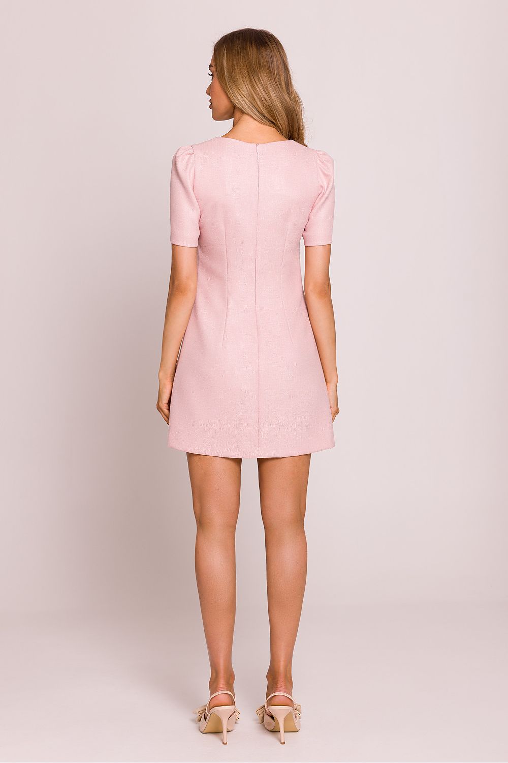 A-fasong Dagkjole - Moe til dame fra MS StyleHaven, laget av polyester; rayon, farge Blå, størrelse M, med short ermer, perfekt til dress