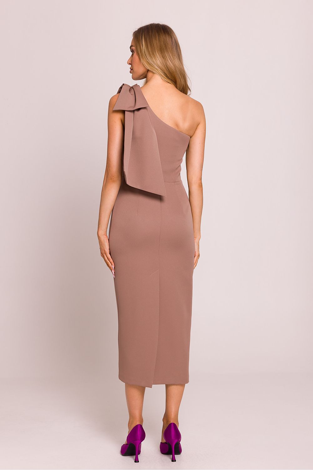 En skulder Cocktailkjole - Moe til dame fra MS StyleHaven, laget av polyester, farge Grønn, størrelse XL, med sleeveless ermer, perfekt til dress