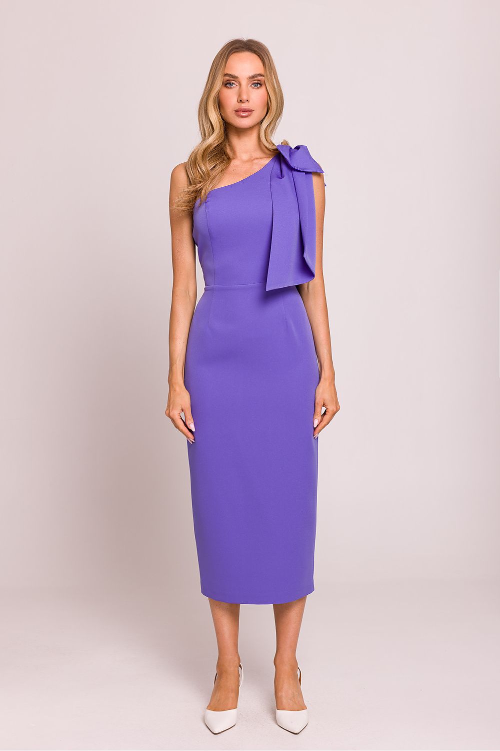 En skulder Cocktailkjole - Moe til dame fra MS StyleHaven, laget av polyester, farge Brun, størrelse L, med sleeveless ermer, perfekt til dress