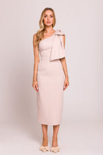 En skulder Cocktailkjole - Moe til dame fra MS StyleHaven, laget av polyester, farge Grønn 2, størrelse s, med sleeveless ermer, perfekt til dress