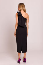 En skulder Cocktailkjole - Moe til dame fra MS StyleHaven, laget av polyester, farge Grønn 2, størrelse XL, med sleeveless ermer, perfekt til dress