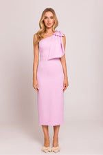 En skulder Cocktailkjole - Moe til dame fra MS StyleHaven, laget av polyester, farge Fiolett, størrelse s, med sleeveless ermer, perfekt til dress