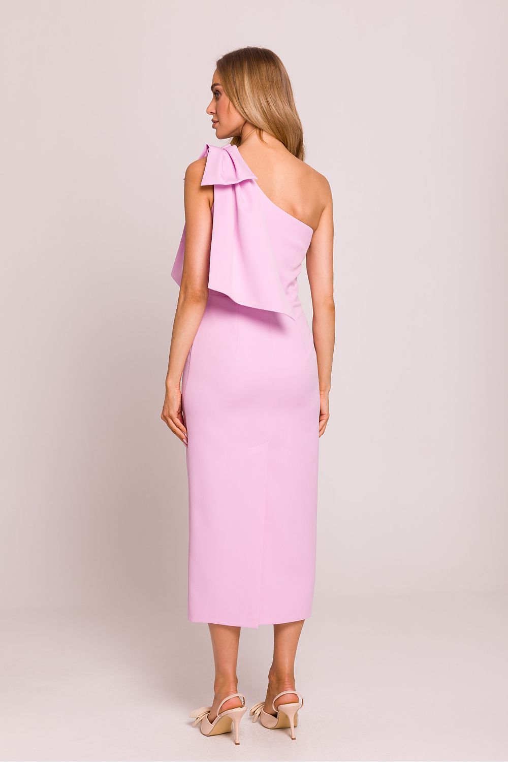 En skulder Cocktailkjole - Moe til dame fra MS StyleHaven, laget av polyester, farge Fiolett, størrelse M, med sleeveless ermer, perfekt til dress