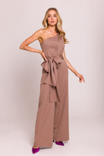 En skulder Jumpsuit - Moe til dame fra MS StyleHaven, laget av polyester, farge Grønn, størrelse L, med sleeveless ermer, perfekt til dress