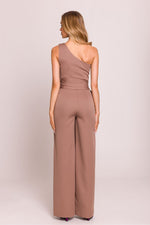 En skulder Jumpsuit - Moe til dame fra MS StyleHaven, laget av polyester, farge Grønn, størrelse XL, med sleeveless ermer, perfekt til dress
