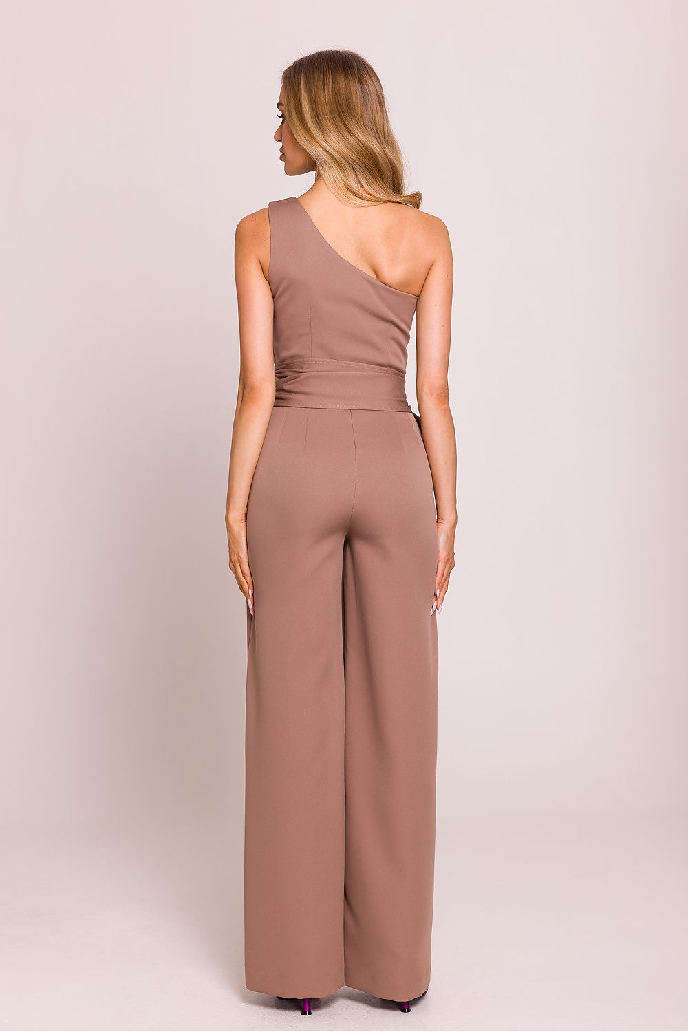 En skulder Jumpsuit - Moe til dame fra MS StyleHaven, laget av polyester, farge Grønn, størrelse XL, med sleeveless ermer, perfekt til dress