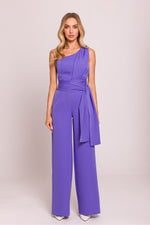 En skulder Jumpsuit - Moe til dame fra MS StyleHaven, laget av polyester, farge Brun, størrelse M, med sleeveless ermer, perfekt til dress