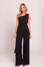 En skulder Jumpsuit - Moe til dame fra MS StyleHaven, laget av polyester, farge Grønn 2, størrelse s, med sleeveless ermer, perfekt til dress