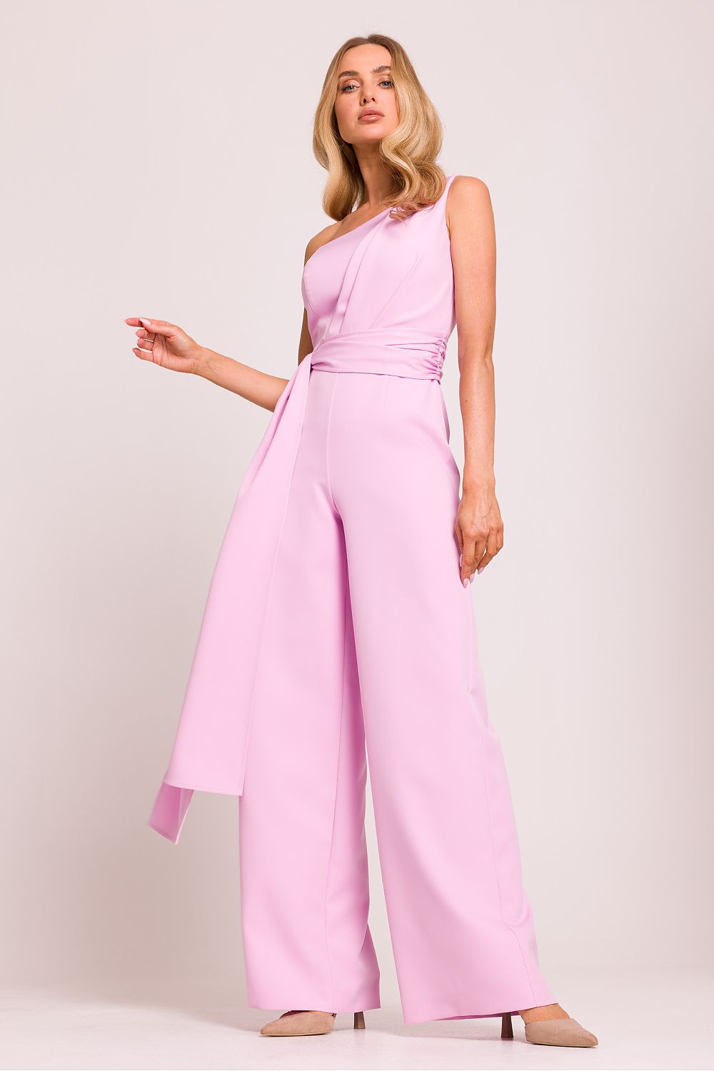 En skulder Jumpsuit - Moe til dame fra MS StyleHaven, laget av polyester, farge Grønn 2, størrelse L, med sleeveless ermer, perfekt til dress