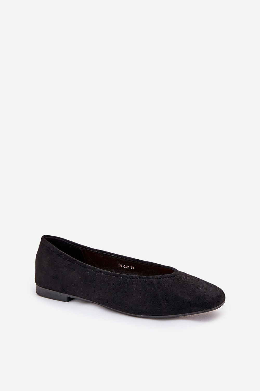 ballerina-sko Step in style til dame fra MS StyleHaven, laget av Bomull; polyester, farge Svart, størrelse 37, med 45720 ermer, perfekt til casual; dress