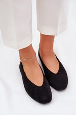 ballerina-sko Step in style til dame fra MS StyleHaven, laget av Bomull; polyester, farge Svart, størrelse 38, med 45720 ermer, perfekt til casual; dress