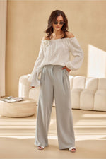 Solea – romantisk bluse med spansk inspirasjon fra Roco Fashion fra MS StyleHaven, størrelse 38, med long, bukselengde long, kjolelengde maxi, kjolestil flared; gown