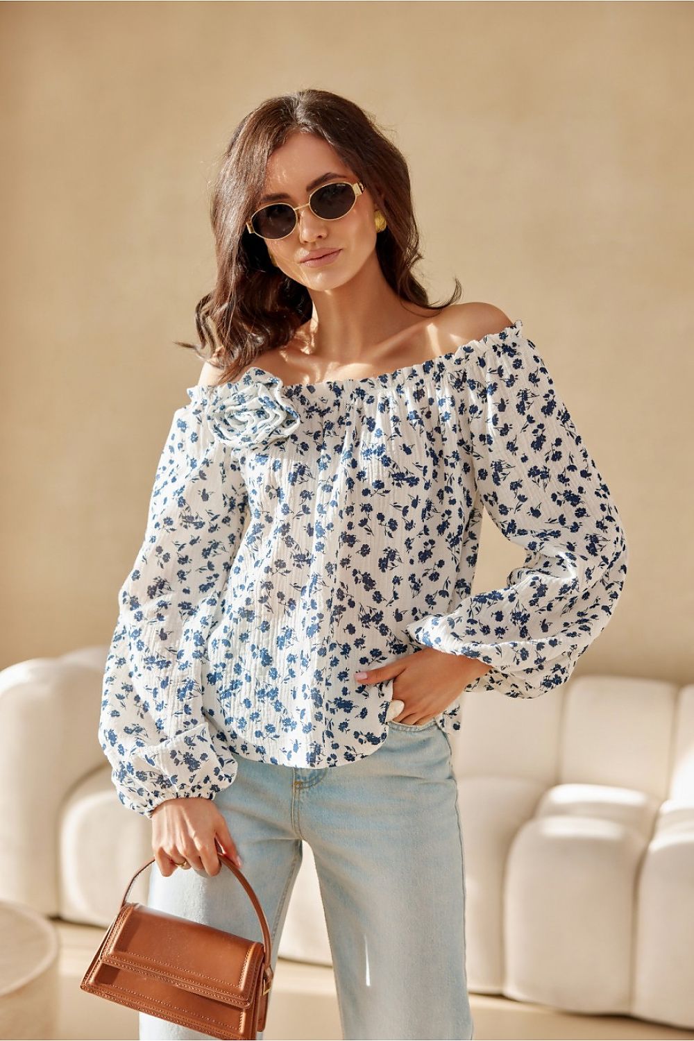 Solea – romantisk bluse med spansk inspirasjon fra Roco Fashion fra MS StyleHaven, størrelse 36, med long, bukselengde long, kjolelengde maxi, kjolestil flared; gown