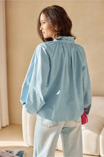 Romantisk bomullsbluse – Roco Fashion fra MS StyleHaven, størrelse 38, med long, bukselengde long, kjolelengde mini, kjolestil wrap; a-line