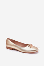 ballerina sko i imitert skinn - Step in style til dame fra MS StyleHaven, laget av Bomull; polyester, farge Svart, størrelse 40, med 45720 ermer, perfekt til casual; dress