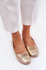 ballerina sko i imitert skinn - Step in style til dame fra MS StyleHaven, laget av Bomull; polyester, farge Gul, størrelse 36, med 45720 ermer, perfekt til casual; dress