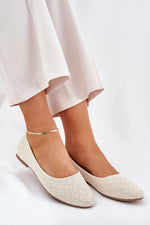 ballerina-sko Step in style til dame fra MS StyleHaven, laget av Bomull; polyester, farge Svart, størrelse 41, med 45720 ermer, perfekt til casual; dress