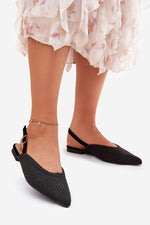 ballerina-sko Step in style til dame fra MS StyleHaven, laget av Bomull; polyester, farge beige, størrelse 39, med 45720 ermer, perfekt til casual; dress