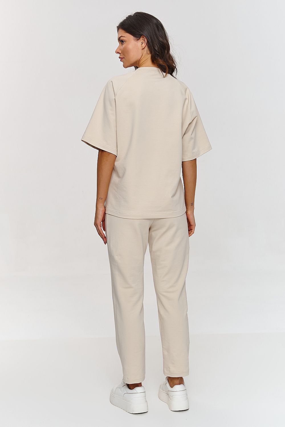 Sett Makadamia til dame fra MS StyleHaven, laget av Bomull, farge Rosa, størrelse 38, med sleeveless; 3-4 ermer, perfekt til casual; dress