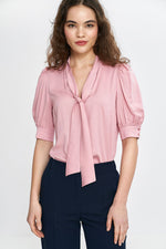 Bluse Nife til dame fra MS StyleHaven, laget av Viskose, farge Rosa, størrelse 36, med 3-4; long ermer, perfekt til casual; dress