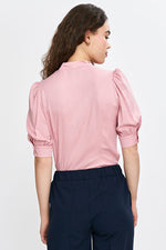 Bluse Nife til dame fra MS StyleHaven, laget av Viskose, farge Rosa, størrelse 40, med 3-4; long ermer, perfekt til casual; dress