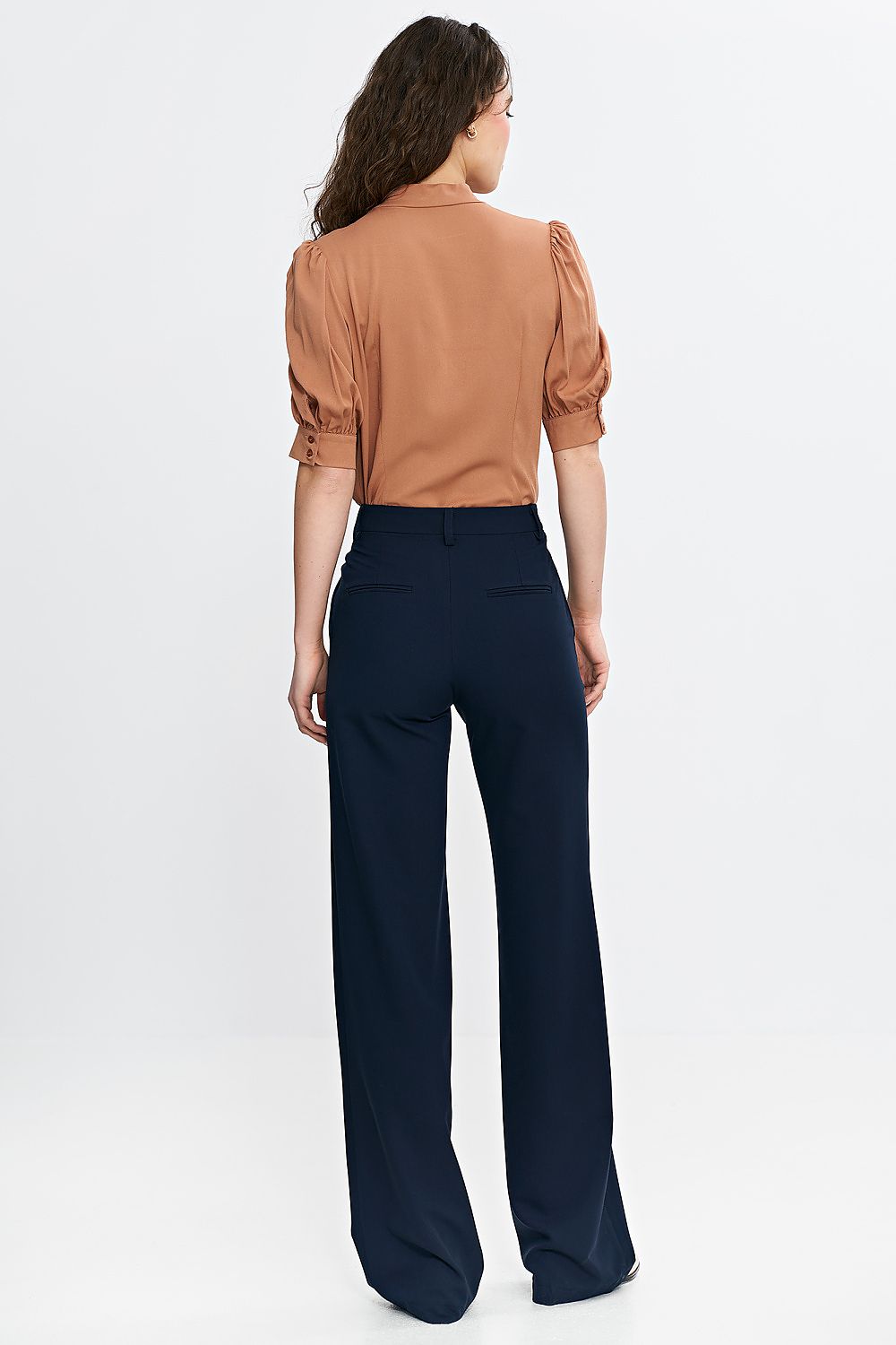 Bluse Nife til dame fra MS StyleHaven, laget av Viskose, farge Brun, størrelse 42, med 3-4; long ermer, perfekt til casual; dress