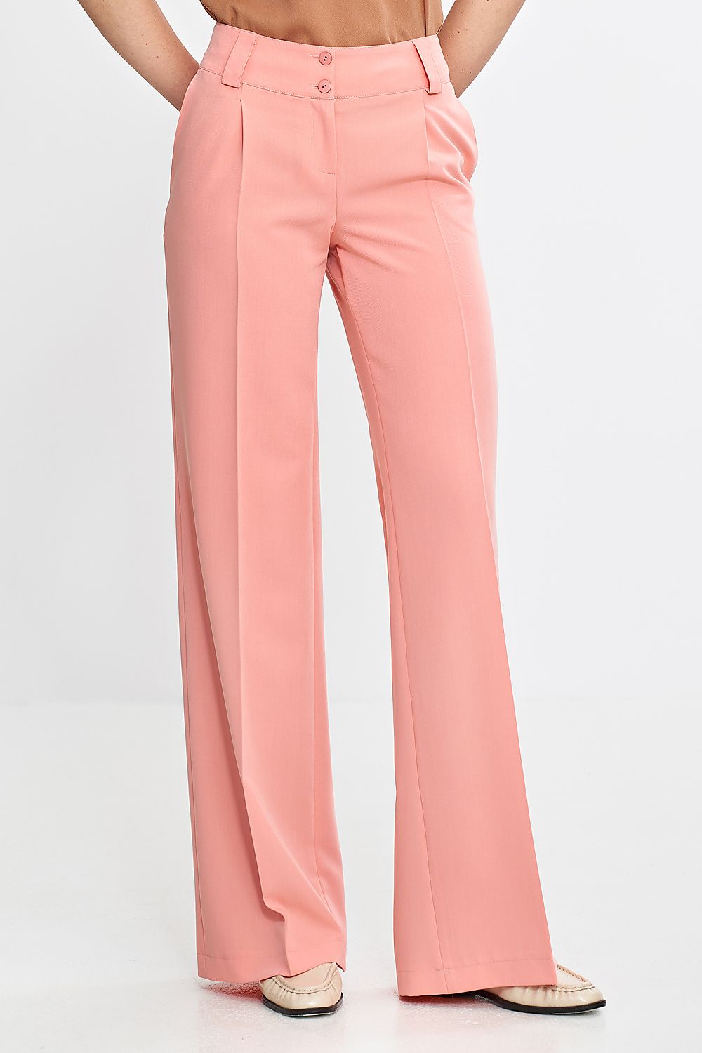 Bukser Nife til dame fra MS StyleHaven, laget av polyester; Viskose, farge Rosa, størrelse 36, med sleeveless ermer, bukselengde long, perfekt til casual; dress