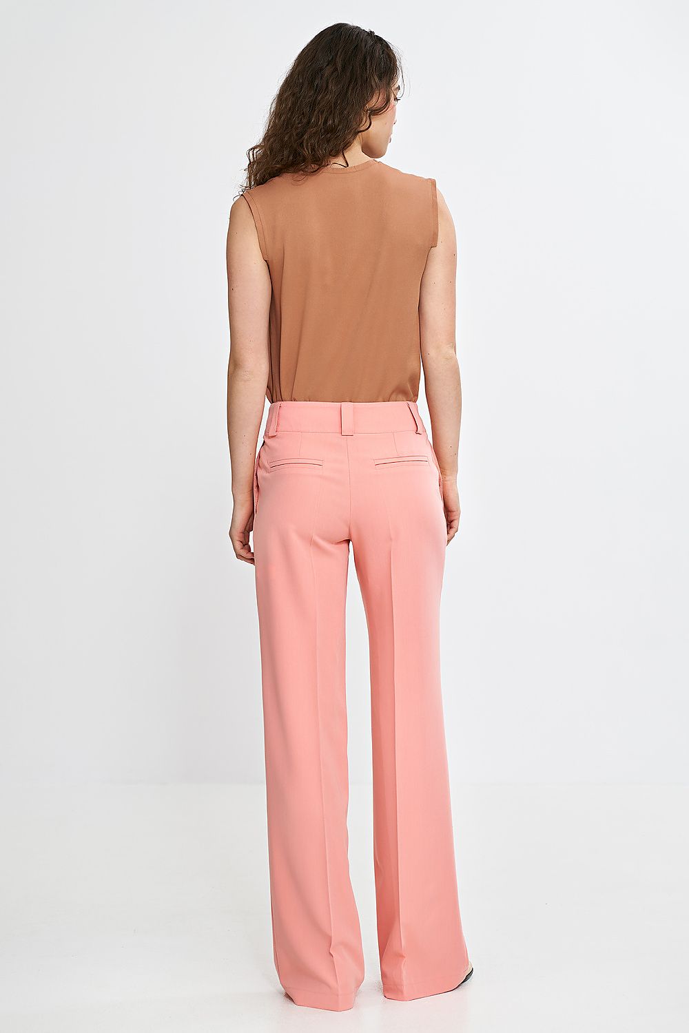 Bukser Nife til dame fra MS StyleHaven, laget av polyester; Viskose, farge Rosa, størrelse 42, med sleeveless ermer, perfekt til casual; dress