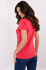 T-skjorte Relevance til dame fra MS StyleHaven, laget av Bomull; Elastan-1, farge Gul, størrelse S/M, med short ermer, perfekt til dress
