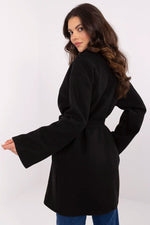 Frakk - Och Bella til dame fra MS StyleHaven, laget av polyester, farge Svart, størrelse M, med long ermer, perfekt til casual; dress