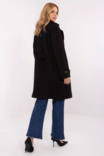 Casual Frakk - Och Bella til dame fra MS StyleHaven, laget av polyester, farge Svart, størrelse L, med long ermer, perfekt til casual; dress