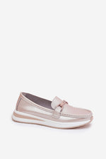 Mocassin Step in Style til dame fra MS StyleHaven, laget av Bomull, farge Rosa, størrelse 37, med short ermer, perfekt til casual