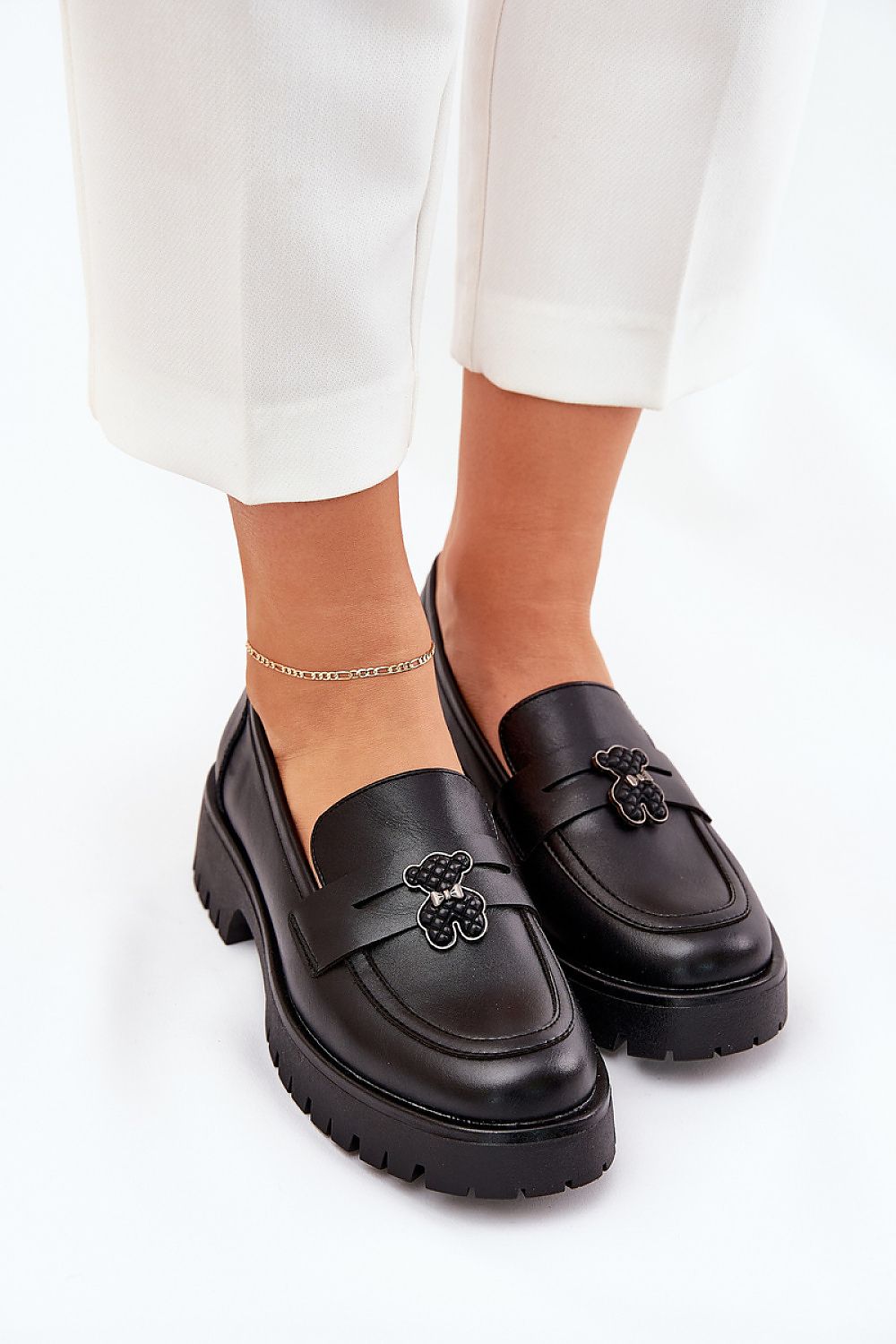 Mocassin Step in Style til dame fra MS StyleHaven, laget av Bomull, farge Svart, størrelse 36, med short ermer, perfekt til casual; dress