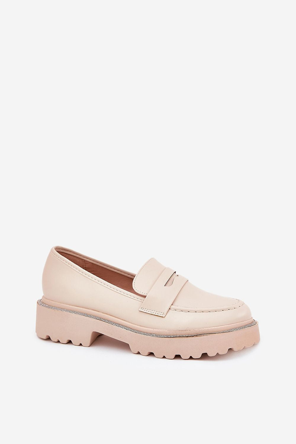 Mocassin Step in Style til dame fra MS StyleHaven, laget av Bomull, farge beige, størrelse 37, med short ermer, perfekt til casual