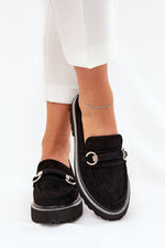 Mocassin Step in Style til dame fra MS StyleHaven, laget av Bomull, farge Svart, størrelse 38, med short ermer, perfekt til casual