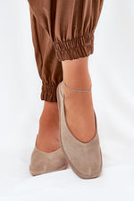 ballerina-sko Step in style til dame fra MS StyleHaven, laget av Bomull; polyester, farge Rosa, størrelse 41, med 45720 ermer, perfekt til casual; dress