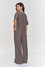 Sett Makadamia til dame fra MS StyleHaven, laget av Polyamid; rayon, farge Svart, størrelse 38, med sleeveless ermer, perfekt til casual; dress