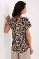Bluse Sublevel til dame fra MS StyleHaven, laget av Viskose, farge Svart, størrelse M, med short ermer, perfekt til casual; dress