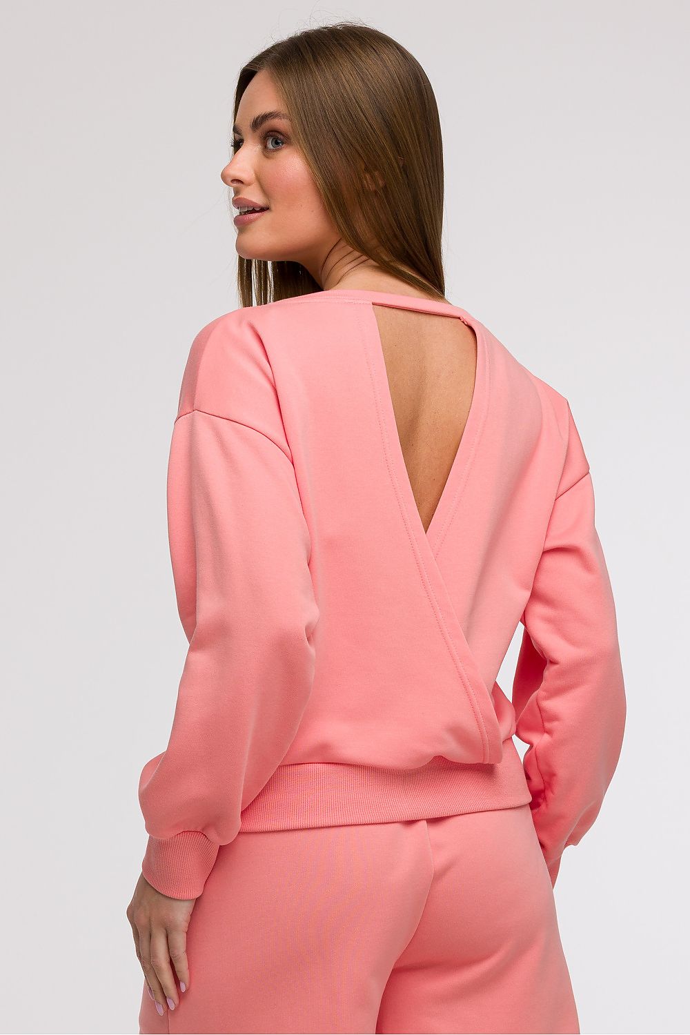 BeWear bluse med åpen rygg til dame fra MS StyleHaven, laget av Bomull; polyester, farge beige 2, størrelse XL, med long ermer, perfekt til casual; dress