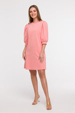 Løs Dagskjole - BeWear til dame fra MS StyleHaven, laget av Bomull; polyester, farge Rosa, størrelse L/XL, med 45720 ermer, perfekt til dress
