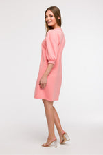 Løs Dagskjole - BeWear til dame fra MS StyleHaven, laget av Bomull; polyester, farge Rosa, størrelse 2XL/3XL, med 45720 ermer, perfekt til dress