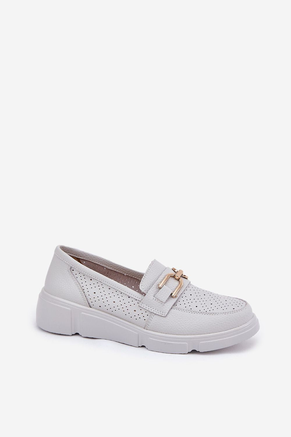 Mocassin til dame - Step in Style til dame fra MS StyleHaven, laget av Bomull, farge Hvit, størrelse 37, med short ermer, perfekt til casual
