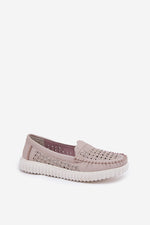 Mocassin Step in Style til dame fra MS StyleHaven, laget av Bomull, farge Hvit, størrelse 40, med short ermer, perfekt til casual